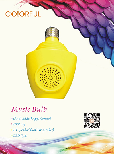  BT Music Bulb with Apps Control ( NFC control light ON / OFF